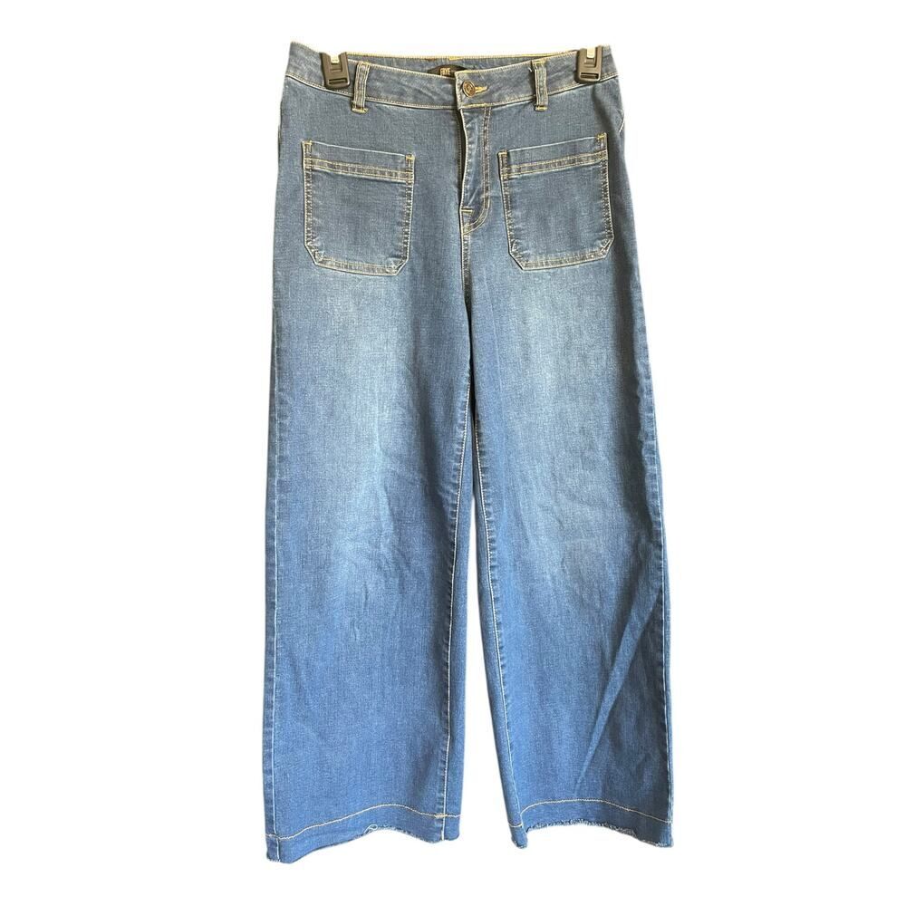 Frye Wide Leg Jeans Medium Wash Size 26 Great Condition